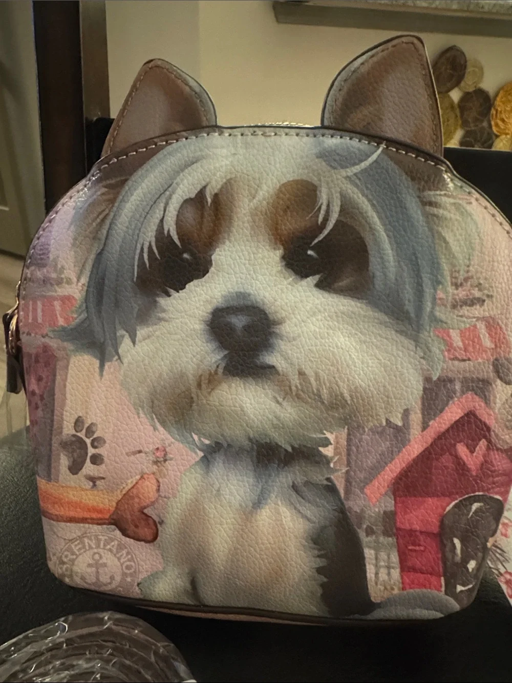 😊Brentano Cozy Yorkie Boutique Crossbody Bag❣️BRAND NEW